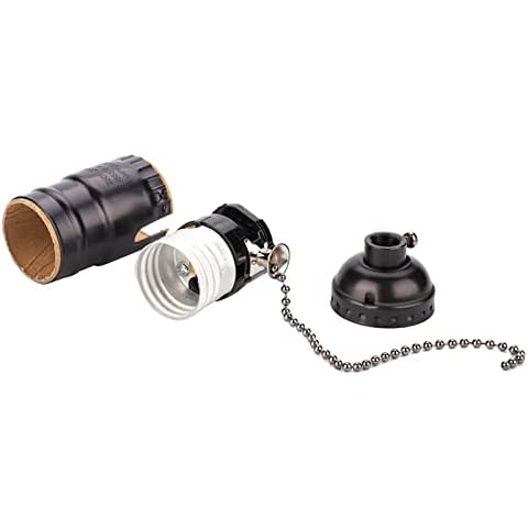 TOPINCN Vintage Pull Chain Lamp Socket Cover