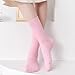 TZYDMN Women's Super Soft Ankle Socks Combed Cotton Mid-Calf Socks 3 Pairs (Pink)