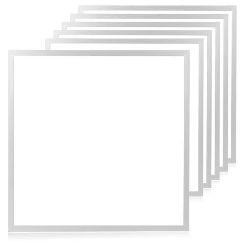 LUXULA 6x LED-Panel 62x62cm Backlit 36W 3600lm 4000K (neutralweiß) inkl. Netzteilen LED Bürolampen für Rasterdecken Büroleuchten Deckenleuchte