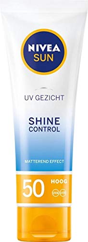 Nivea UV Face Q10 Shine Control SPF 50 Humectante 50 ml (Pack de 3)