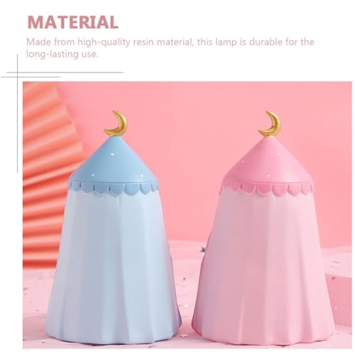 Lámpara de noche unicornio de resina decorativa para escritorio miniatura 3