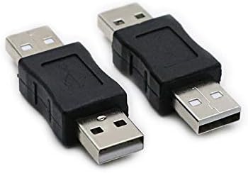 rgzhihuifz 2 Pack USB Male to USB Male Gender Changer Adapter Coupler Converter
