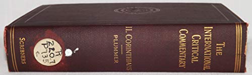 A Critical and Exegetical Commentary on the Sec... B00110414E Book Cover