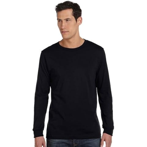 Bella Canvas Jersey Long Sleeve Tee Black Cover
