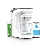 AquaTru Carafe Smart Alkaline Countertop Water Purifier | App-Connected 4-Stage Reverse Osmosis System with Glass Carafe Removes Forever Chemicals, Lead & Fluoride | Adds Minerals | No Plumbing