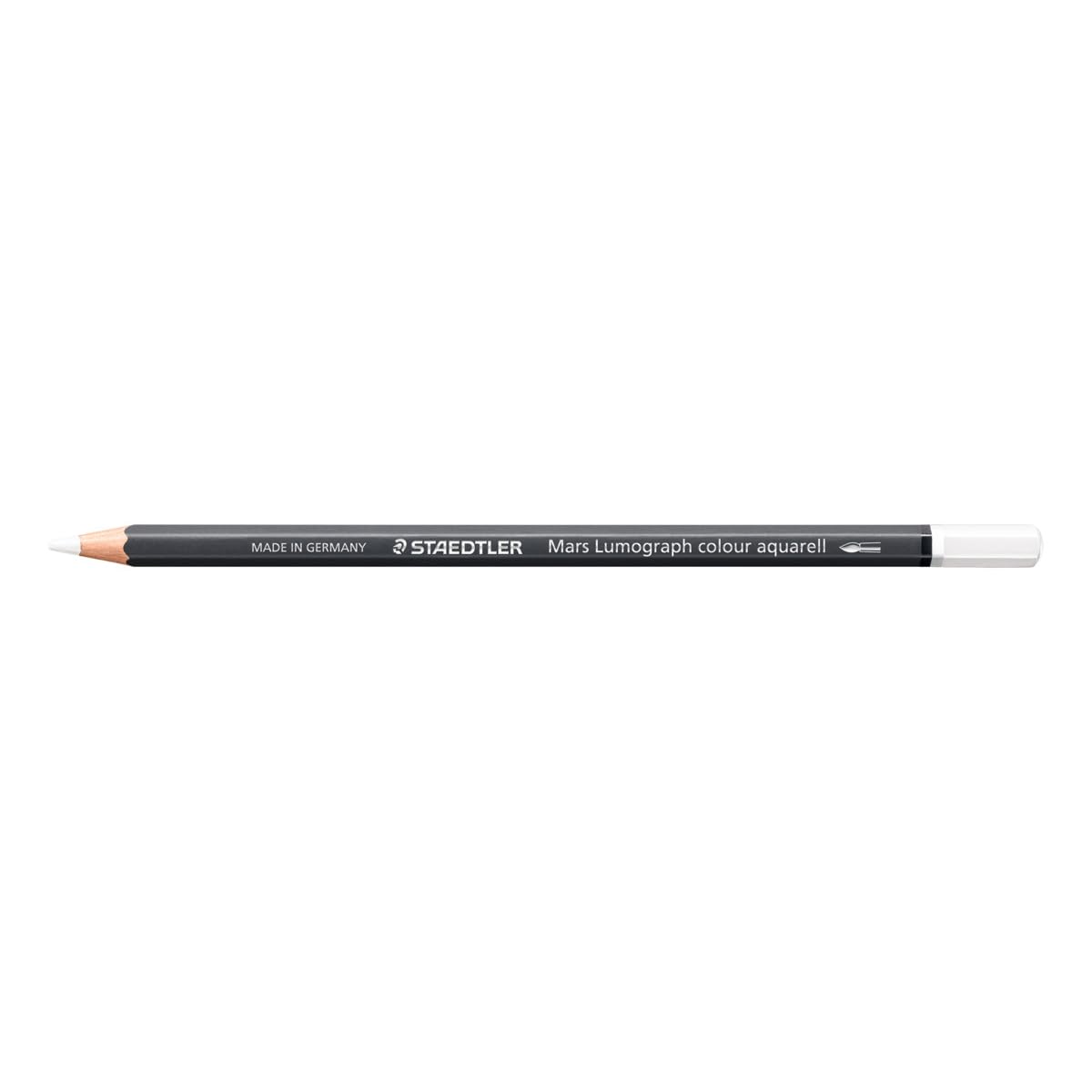 STAEDTLER Watercolour Pencil - White - Mars Lumograph Colour Aquarell - Pack of 6, 104-0