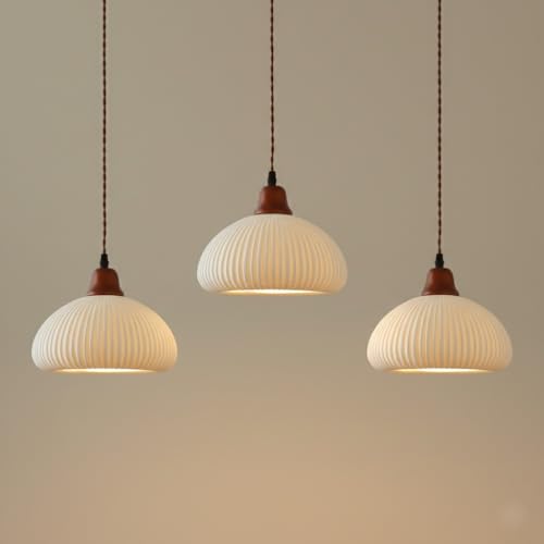 Lámpara colgante isla cocina iluminación comedor luces colgantes mini vintage cerámica