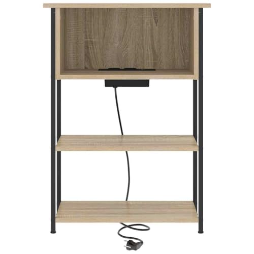 Petite Commode Chêne Sonoma pour une Chambre Ambiance Rustique et Connectée