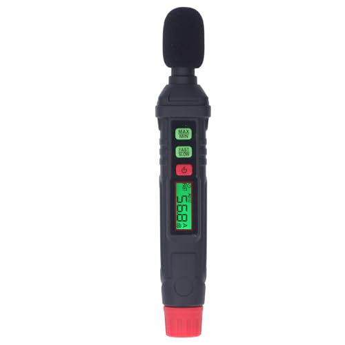 Sound Level Tester 30 to 130dB HT64 SPL Meter Digital Decibel Meter Reader Precise Readings Noise Sound Pressure Level Meter for Home Factory Classroom