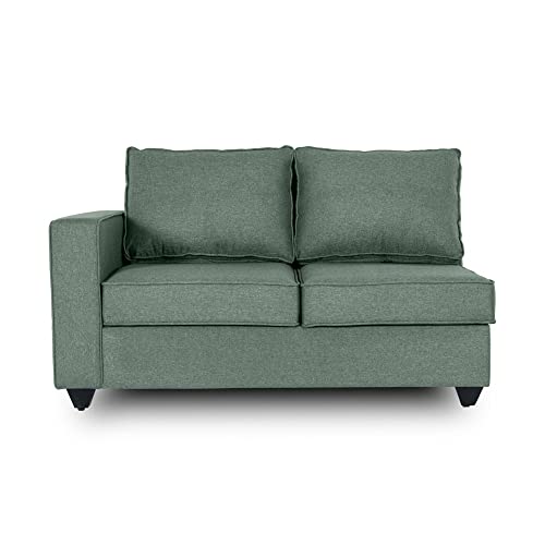 Image of Wakefit Sofa Set | 3 Year Warranty | Sofa 2 Seater, 2 Seater Sofa for Living Room, Wooden Sofa Set, Couch Sofa for Living Room, Sofa for Living Room - Napper(Omega : Green)