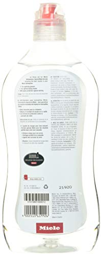 miele original dishwasher rinse aid for optimal drying and sparkling finish with glass protection formula 17 oz