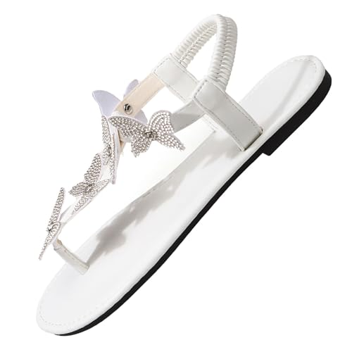 Sandales plates à bout rond et ouvert, l'élégance épurée d'une chaussure blanche