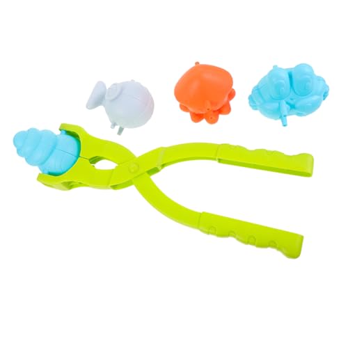 Totority 1set Portable Plastic Snow Toys Maker Clips Play for Boys and Girls Easy to Use Flexible Handles for Fights Christmas Birthdays and Rewards