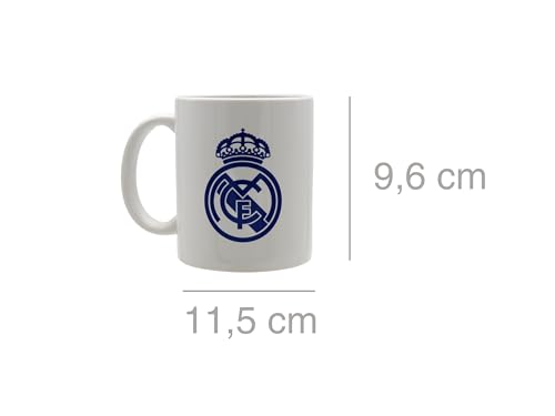 CYPBRANDS - Real Madrid, Tasse, Keramik, Geschirr, Frühstück, originelle Tassen, Weiß, offizielles Produkt