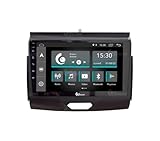 Autoradio für Den Schwarzen Ford Ranger Mit LCD-Monitor Android GPS Bluetooth WiFi USB DAB+ Touchscreen 9 8core Carplay AndroidAuto