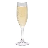 G.E.T. SW-1401-1-SAN-CL-EC BPA-Free Shatterproof Plastic Champagne Glasses, 6 Ounce, Clear (Set of 4)