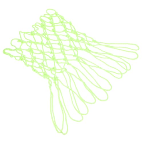 BRIGHTFUFU Heavy Duty Basketball Net Replacement Fluorescent Nylon Net Glow in Dark for Outdoor
