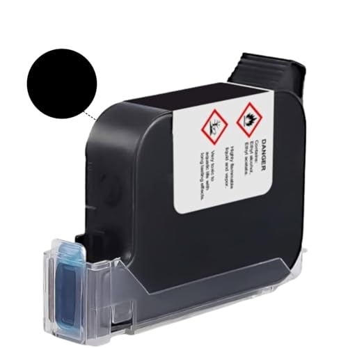 SONIC INDUSTRIES Handheld Inkjet Printer Solvent Based Cartridge 12.7mm (Half inch)(Black)