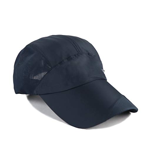 Image of iSWEVEN Summer Breathable Mesh Baseball Cap Quick Drying Hats for Men UV Protection Outdoor Cap