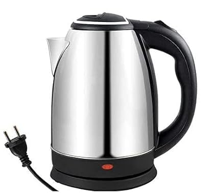 FJV Stainless Steel Electric Kettle 2 Liter Design for Hot Water, Tea, Coffee, Milk, Rice and Other Multi Purpose Cooking Food Kettle