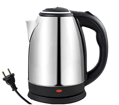 Rashmi IMPEX Stainless Steel Electric Kettle 2 Liter Design for Hot Water, Tea, Coffee, Milk, Rice and Other Multi Purpose Cooking Food Kettle