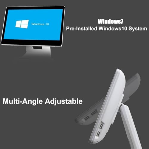 Image of 15.6 inch Touch Screen Cash Register Monitor,Touch Screen LCD POS Stand Touchscreen Monitor,Retail and Restaurant POS Terminal Machine for Small Business