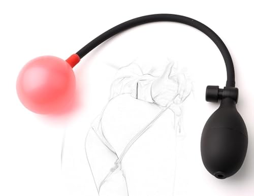 Dilatador anal inflable con cuentas ajustables y camilla expansora para juego BDSM
