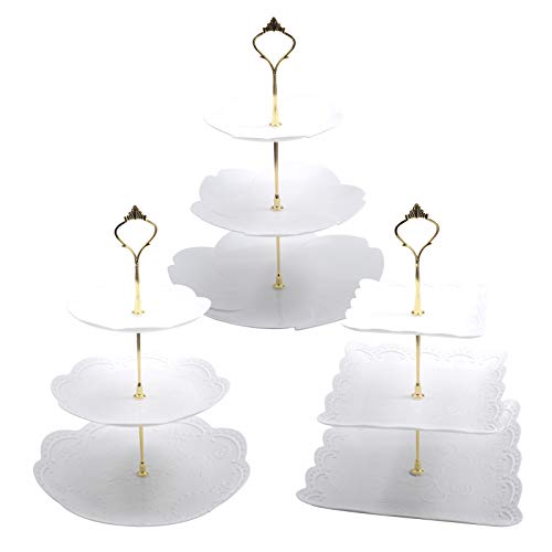 Bulk Cake Stands. Jusalpha Large 4 Tier Acrylic Glass Round Cake Stand