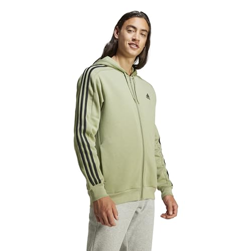 Image of adidas mens Essentials Fleece 3-stripes Full-zip