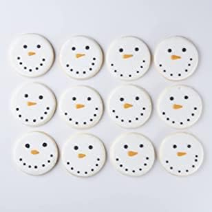 Individually Wrapped, Nut Free Snowman Cookies - 12 Pack