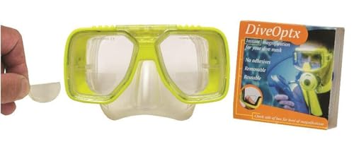 Calabria Hydrotac Dive OPTX 20/20 Stick On Bifocal Lenses Used for Scuba Masks/Diving Goggles Magnifying Bi-Focal Stickers