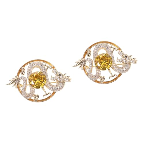 Broche dragon broche pour femme Healvian cuivre doré chic