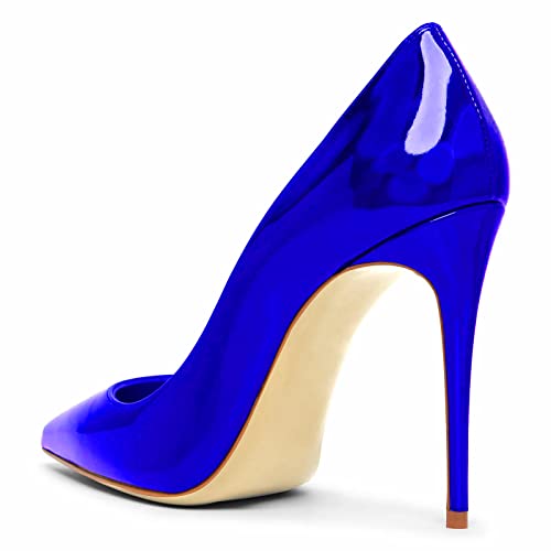 Women Pumps Formal Pointed Toe Patent Leather Classic High Heel Sexy Stilettos Slip On Office Party Evening Dress Shoes3