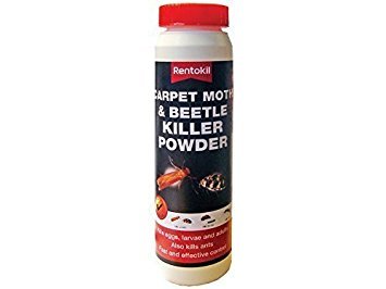 3xRentokil PSC49 Carpet Moth and Beetle Killer Powder