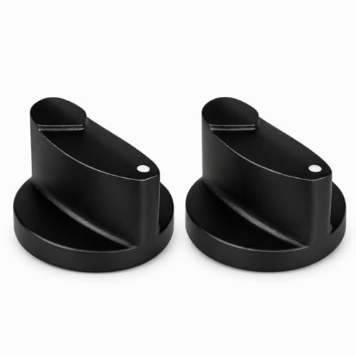 Image of Everflame Regular Gas Replacement Knob | Compatible with 8mm Spindle | Kitchen Gas Stove Knob | Replacement Part | Easy Installation | Plastic | Hard & Durable | Black Finish - Pack of 2
