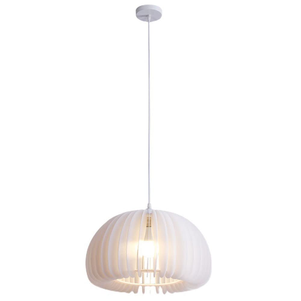 FYZDLAOR Nordic Style Pumpkin Pendant Light,Height Adjustable,for Living Room Bedroom Cafe Teahouse Bar Dining Room Club（with E27 Bulb）