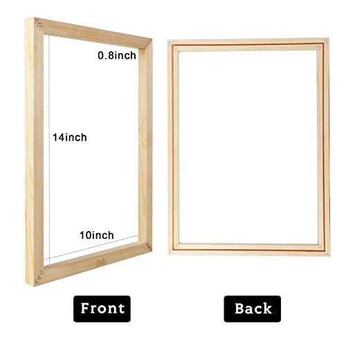 Caydo 10 X 14 Inch Wooden Screen Printing Frame With Changeable 3 Yards 1.27 Meters Silk Screen Printing Fabric For Screen Printing #TOP2