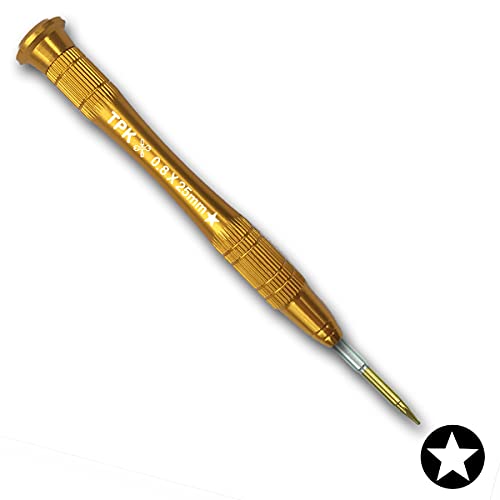 TPEKKA Precision 0.8 mm 5-Point Pentalobe Screwdriver,New 5 Point Star Pentalobe Screwdriver for iPhone 5S iPhone 6 / 6S / 6 s Plus / 5C / 5/4 / 4G / 4S [S2 Material]