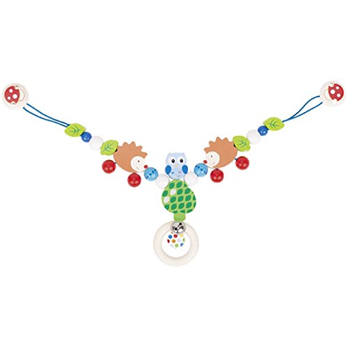 Preisvergleich Produktbild Heimess Kinderwagen Kette mit Clips (Igel und Eule)
