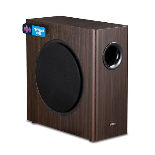 Edifier T5s AKTIV-SUBWOOFER – 8-Zoll-Tieftöner – 70 Watt...