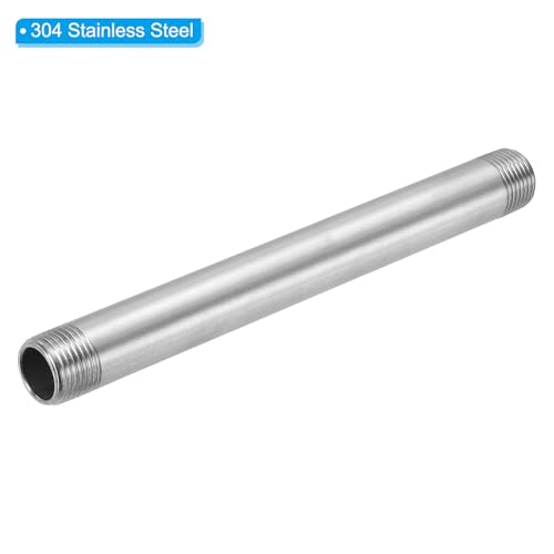 Conector de tubería PATIKIL de acero inoxidable con rosca de 200 mm 4