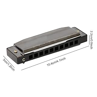 Blues Harmonica, Harmonica 4.1×1.2×0.9in pour la maison(le noir) - Les Beatles, Paul McCartney, John Lennon, RIngo Starr, George Harrison Blues Harmonica, Harmonica 4.1x1.2x0.9in pour la maison(le noir) – Image 7