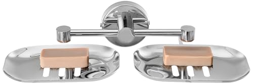 Image of Amazon Basics 304 Grade Stainless Steel Bathroom Soap Holder for Bathroom /Soap Stand /Soap Dish for Bathroom Accessories (Chrome)