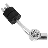 PRETYZOOM Verchromte Beckenhalterung Erweiterung für Schlagzeug Boom Arm Stabile Befestigung Leichtes Drum Zubehör Kompatibel mit Cymbal Stack Mount