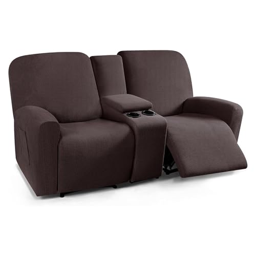 Funda de sillón con cubierta de la consola central FBKPHSS funda reclinable elástica 2