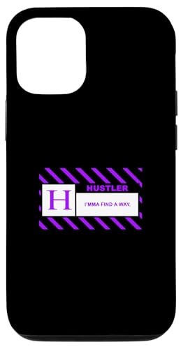 Purple Color Hustler's Find A Way �p�[�v���O���t�B�b�N �X�}�z�P�[�X iPhone 12/12 Pro �p