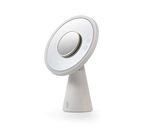 Doppelseitiger Led-lampenspiegel Home Led-beleuchteter Kosmetikspiegel Smart Bluetooth-Lautsprecher Desktop-Audio-fülllicht Tragbare