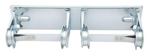 Bradley Tension Spring Dual Roll Toilet Paper Dispenser
