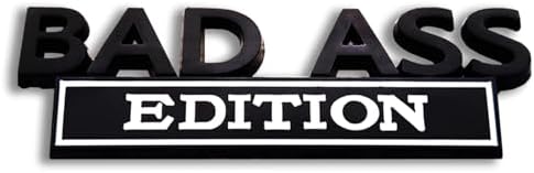 Bad Ass Edition Emblem, Bad Ass Car Tail Badge, Automobile Funny ...