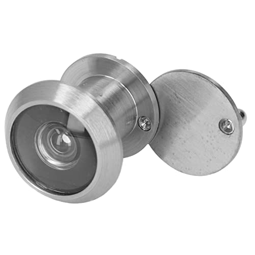 Visor de puerta de seguridad, mirilla de cobre antirrobo con cubierta trasera para hogar, oficina, hotel, color acero, longitud 3 cm miniatura 5